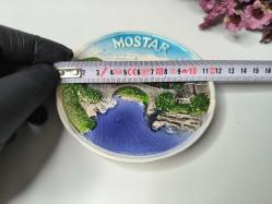 Mostar Tabak - Duvar Tabağı - Çini Seramik Tabak