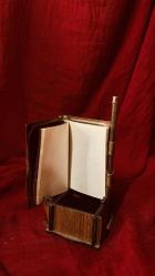 ANTİKA KOMPLE PİRİNÇ İŞLEMELİ NOT DEFTERİ NADİR