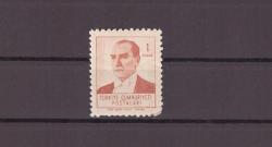 1961 Atatürk Resimli Sürekli Posta Pulları ''2216 Nolu Valör'' Mnh Pul - TV169