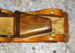 20006-NOSTALJİK EL YAPIMI AHŞAP ARABA