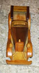 20006-NOSTALJİK EL YAPIMI AHŞAP ARABA