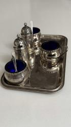 Antik House Gümüş Tuzluk ve Baharatlık S