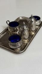 Antik House Gümüş Tuzluk ve Baharatlık S