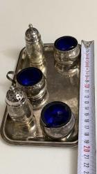 Antik House Gümüş Tuzluk ve Baharatlık S