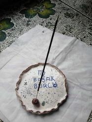 Seramikten yaptığım başak burcu tütsülük