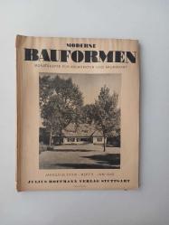 Moderne Bauformen - Monatshefte Für Architektur Und Raumkunst - Jahrgang XXXIX, Heft 6, Juni 1940 [ Nazi Almanyası / Dönem Yayını ]