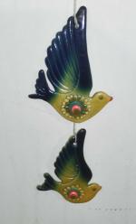 20008-80 Lİ YILLAR EL YAPIMI KUŞLAR DUVAR SÜSÜ