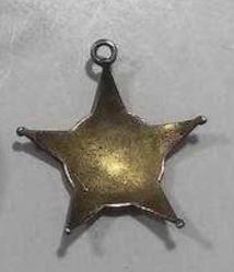 Çanakkale Harp Madalyası Formunda Ay-Yıldızlı Pirinç Kolye Ucu