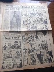 Hürriyet Pazar Gazetesi - Turkish Newspaper - 17 Ocak 1954 - Fatoş renkli karikatür - Dördüncü Kattaki Adnan çizen Maksu renkli karikatür - Güngörmüş Ailesi karikatür - karikatür sergisi - Hollywood dedikoduları - Barbara Osterman Kimdir - Can Canan Bican karikatür - aşk ve macera romanı Yasak Saadet çizen Şevki - hürriyetin haftalık aşk ve macera romanı tehlikeli aşk - Canbaba karikatür - bulmaca - İstanbul Ankara Radyosu programı - Churchill'in kızı Sarah Churchill televizyon yıldızı Fotoğrafı - Meksika'da eski Kızılderili Medeni kavimlerden olan Aztec'e dair yapılan kazılarda tarihi eserler meydana çıktı fotoğraf - antenli elbiseler - yeni model dikiş makinesi - Arktik Ve Antarktika kıtaları - Kaliforniya'da San Gabriel kasabasında yaşayan Gifford Smith antika eşyalar koleksiyonu yapmaya meraklıdır Fotoğrafı - 1878 yılında kullanılan bir yer temizleme aleti Fotoğrafı - 22 Ocak cuma saat 13.15 caz müziği programı - 19 Ocak saat 18.15 Aliye Doğançay Nezahat Bayram türküler