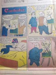 Hürriyet Pazar Gazetesi - Turkish Newspaper - 17 Ocak 1954 - Fatoş renkli karikatür - Dördüncü Kattaki Adnan çizen Maksu renkli karikatür - Güngörmüş Ailesi karikatür - karikatür sergisi - Hollywood dedikoduları - Barbara Osterman Kimdir - Can Canan Bican karikatür - aşk ve macera romanı Yasak Saadet çizen Şevki - hürriyetin haftalık aşk ve macera romanı tehlikeli aşk - Canbaba karikatür - bulmaca - İstanbul Ankara Radyosu programı - Churchill'in kızı Sarah Churchill televizyon yıldızı Fotoğrafı - Meksika'da eski Kızılderili Medeni kavimlerden olan Aztec'e dair yapılan kazılarda tarihi eserler meydana çıktı fotoğraf - antenli elbiseler - yeni model dikiş makinesi - Arktik Ve Antarktika kıtaları - Kaliforniya'da San Gabriel kasabasında yaşayan Gifford Smith antika eşyalar koleksiyonu yapmaya meraklıdır Fotoğrafı - 1878 yılında kullanılan bir yer temizleme aleti Fotoğrafı - 22 Ocak cuma saat 13.15 caz müziği programı - 19 Ocak saat 18.15 Aliye Doğançay Nezahat Bayram türküler