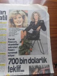 Hürriyet Kelebek Gazetesi - Turkish Newspaper - 6 Temmuz 1987 - genç yıldızlar arıyoruz 2 yılda 70 milyon 12 Film 4 Foto Roman - Bursalı üniversite öğrencisi Güneş Ergen beyaz piyanosuna kavuştu - televizyondan seçmeler - 21 15 son genel vali dizi - 23.00 Otel dizisi - saat 22.00 Pompei'nin son günleri - bomba oynayanlar Asım Ekren Güngör Bayrak Eşref Kolçak Yıldırım Gencer senaryo yönetmen Melih Gülgen  Foto Roman - Memo palyaçonun ülkesi oynayanlar Mesut Çakarlı Didem Bülbül Hikmet Karagöz Foto Roman - paranın rengi yazan Walter Tevis - köydeki yabancı yazan çizen Cemal Dündar - yolculuğa çıkmadan önce arabanızın nabzını ölçün - günün adamı Ali Poyrazoğlu Zerrin Sümer Fotoğrafı - Ferdi Özbeğen kendine bir yıl izin verdi Fotoğrafı - Farah Fawcett skandallar sekreteri Fawn'ı oynamak istiyor fotoğraf - gönülden gönüle oynayanlar Ahmet Özhan Sibel Turnagöl Sümer Tilmaç Nilgün Ersoy ve Haluk Kurtoğlu Foto Roman - Bizimkiler karikatür - Fatoş karikatür - Güngörmüşler karikatür