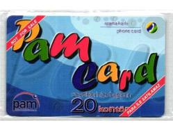 K = UZAK  ARAMA KARTI  ( PAM  CARD ) 20  KONTÖR ( AMBALAJINDA )