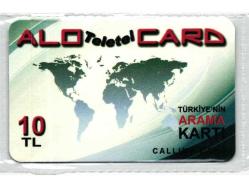 K = UZAK  ARAMA KARTI  ( ALO  CARD ) 10  TL ( AMBALAJINDA )
