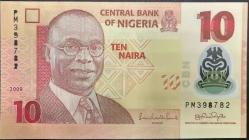 NİJERYA  10  NAİRA (2024)-ÇİL-polimer