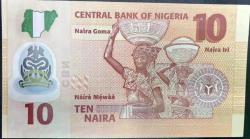 NİJERYA  10  NAİRA (2024)-ÇİL-polimer