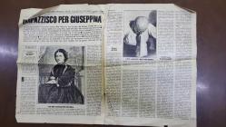 PRENSES DIANA'NIN FOTOĞRAFLI DERGİ SAYFASI (2 YAPRAK) - A MAGAZINE CLIPPING OF PRINCESS DIANA - 30 x 23 cm EBADINDA - İTALYANCA DERGİDEN
