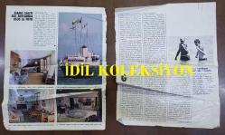 PRENSES DIANA'NIN FOTOĞRAFLI DERGİ SAYFASI (2 YAPRAK) - A MAGAZINE CLIPPING OF PRINCESS DIANA - 27 x 22 cm EBADINDA - İTALYANCA DERGİDEN, PRINCESS DIANA & PRINCE CHARLES