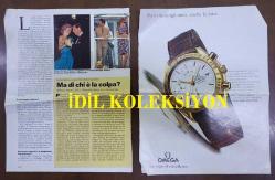 PRENSES DIANA'NIN FOTOĞRAFLI DERGİ SAYFASI (2 YAPRAK) - A MAGAZINE CLIPPING OF PRINCESS DIANA - 28 x 22 cm EBADINDA - İTALYANCA DERGİDEN, PRINCESS DIANA & PRINCE CHARLES