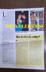 PRENSES DIANA'NIN FOTOĞRAFLI DERGİ SAYFASI (2 YAPRAK) - A MAGAZINE CLIPPING OF PRINCESS DIANA - 28 x 22 cm EBADINDA - İTALYANCA DERGİDEN, PRINCESS DIANA & PRINCE CHARLES