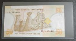 8. EMİSYON NADİR A SERİSİ (A02) 50 YTL ÇİL KONDİSYONDA