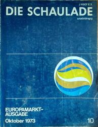 Dergi - DIE SCHAULADE (Cam ve Porselen Sanatı, Ekim 1973)