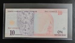 8.EMİSYON NADİR A SERİSİ (A02) 10 YTL ÇİL KONDİSYONDA