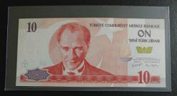 8.EMİSYON NADİR A SERİSİ (A02) 10 YTL ÇİL KONDİSYONDA