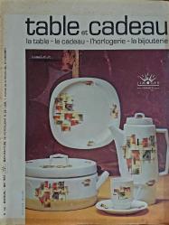Dergi - TABLE et CADEAU (Cam ve Porselen Sanatı, Mayıs 1973)