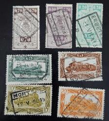 LOT.12 » Belçika Demiryolu Posta Paket Pulları - 1928- 1945 - damgalı lot