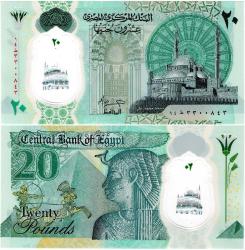 P#W82 Mısır 20 Pound 2023 Polymer ÇİL (14.330..43)
