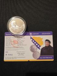 Aliya Izzetbegoviç Gümüş Hatıra Parası  –  SERTİFİKALI