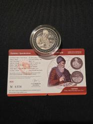 2024 - Arşimet Darphane Sertifikalı Okside Gümüş Hatıra Para - Dünya Bilim İnsanları Serisi No:1