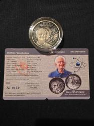 2025 - Oktay Sinanoğlu Darphane Sertifikalı Okside Gümüş Hatıra Para - Dünya Bilim İnsanları Serisi No:2