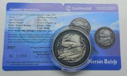 2021 MERSİN BALIĞI HATIRA OKSİDE GÜMÜŞ SERTİFİKALI
