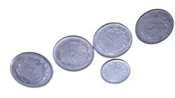 1974-75 YILI 25-50-1-2,5-5 LİRA SETİ