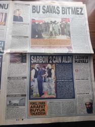 Star Gazetesi - Turkish Newspaper - 23 Ekim 2001 - Aydın Doğan'a borç kıskacı - Ziraat Bankası plajı komik bir olaya imza attı - Nejat Ekrem Basmacı İstanbul Ticaret borsasına tam 16. Kez Başkan seçildi Fotoğrafı - patronlara 500 milyon dolar - patronların duayeni Aydın Bolak resmen iflas etti - Kemal Derviş - Recai Kutan ile Necmettin Erbakan'ın önlerinde kadayıf tabakları Fotoğrafı - derviş'in suçu yazan Kürşat Başar - emekli tümgeneral Osman Özbek Paşa beni yıpratmak istiyorlar - Cumhurbaşkanı Ahmet Necdet Sezer yol gösterdi - Mesut Yılmaz halk bize güvenmiyor - Silivri'de Jandarma Mahmut hoca tarikatına ait Çiftlik evine baskın yaptı fotoğraf - İGDAŞ'ta iki tutuklama - Usame Bin Ladin'in hayali - iyi ki doğdun deprem dede Ahmet Mete Işıkara Fotoğrafı - HADEP ve Türkiyelileşmek yazan Sabahattin Önkibar - Fenerbahçe Bayer Leverkusen şampiyonlar ligi maçı bu akşam saat 21.45'te Star'da Fotoğrafı - Ankara at yarışı bülteni - Beşiktaş Galatasaray derbisinin hakemi Muhittin Boşat