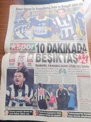 Star Gazetesi - Turkish Newspaper - 27 Kasım 1999 - depremzedeler  yazlık çadırlarda donuyor - 114 bin kışlık çadır kayıp Fotoğrafı - yazarımız ve ekonomi müdürümüz Mustafa Mutlu çadır kurdu Fotoğrafı - Jet Holding'e ait Caprice Otel'in tesettür havuzunu inşa eden firma parasını alamayınca Jet Holding'in futbolcuları Sergen Yalçın Alpay özalan ve Oktay Derelioğlu'nun bonservisine haciz koydurttu - millet yasta bakan Hasan Gemici Fas'ta - yeraltı dünyasının ünlü babalarından Nihat Akgün delikanlı gibi öldü fotoğraf - milenyum kraliçesi Ürdün Kraliçesi Rana Fotoğrafı - kumkapı'ya meyhane timi - deprem vergisi herkesi ürküttü - sinemalar programı - Ulucanlar cezaevinde kalan depremdezede yakını mahkumlar rüşvetten tutuklanan beş Kızılaycı'yı koğuşta şişledi - yüksek askeri şura'nın Dün yapılan toplantısında yüzyılın son operasyonu tamamlandı Fotoğrafı - Beşiktaş golcüsü Ahmet Dursun 15 gün yok - Trabzonspor'da Denizli seferberliği başladı - Fatih Tekke'nin kurtarıcısı Mustafa Denizli
