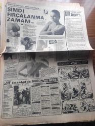 Hürriyet Kelebek Gazetesi - Turkish Newspaper - 10 Mayıs 1984 - Dev yazar  Yaşar Kemal'in dev eseri Ağrı Dağı efsanesi Hürriyet için fotoroman oldu - Yaşar Kemal'in ilk aşk romanı Ağrı Dağı efsanesi - Ağrı Dağı efsanesinde Gülbahar Sultanı Serpil Çakmaklı Çoban Ahmet'i Burçin Oraloğlu oynuyor fotoğraf - hafif müzik sanatçısı Ayla Algan 12. Hitit rallisi öncesi tüm yarışçıları öpücük yağmuruna tuttu Fotoğrafı - Yaşar Özel ve eşi Aytaç Özel geçtiğimiz hafta içinde kızları Gülnur'un 5. Yaşını kutladılar Fotoğrafı - Aziz Nesin'in mizah Anıtı Tatlı Betüş oynayanlar Ayten Gökçer Yusuf Sezgin ve Murat Soydan yönetmen Zeki Alasya Foto Roman - televizyon programı - İstanbul'da sinema tiyatro programı - Kerime Nadir'in Hürriyet için yazdığı son roman geciken müjde Yazı Dizisi - Şener Şen İlk başrolünü oynuyor fotoğraf - sosyal içerikli bir Amerikan filmi Brubaker - beyaz şemsiyeli oynayanlar Türkan Şoray Cihan Ünal Dinçer Çekmez Foto Roman - işte fotoroman Müjdat Gezen Perran Kutman - Aziz Nesin