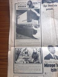 Ticaret Gazetesi - Turkish Newspaper - 23 Ağustos 1974 - Tariş Genel Müdürü Nejat Halulu  mahsul geç idrak edildiğinden destekleme alımları yavaş gidiyor - para kredi konusunda alınan tedbirlerin en kısa sürede uygulanması öneriliyor - İzmir Ticaret odası Yönetim Kurulu Başkanı Sabri Tanık  un fiyatları yeni baştan gözden geçirilmelidir - 1973 ürünü A. Grad işlenmiş tütün için 2.95 dolar asgari ihraç fiyatı tespit edildi - çekirdeksiz kuru üzüm ve kuru incir asgari ihraç fiyatları da belli oluyor - Danimarka'da küspe fiyatları yükselme eğilimi gösteriyor - kompütöre verme ve makineden çıkarma Fotoğrafı - tarımsal uğraşı A. Nejat Yazıcıoğlu - gümrüklerden gönderilen çekilen mallar - Sovyetler birliği'nin batılı ülkelerle ödemeler dengesi - din adamı gözü ile yazan Ahmet Karakullukçu - İstanbul'da altın fiyatları - İzmir ve İstanbul piyasalarındaki hareketler - sebze ve meyve halindeki fiyatlar - resmi gazetede bugün - Mısır Devlet Başkanı Enver Sedat ve  Libya devlet başkanı Kaddafi