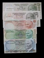 LOT.11 » 6 Emisyon 1968-1986 5 Adet Kolleksiyonluk Çil Set