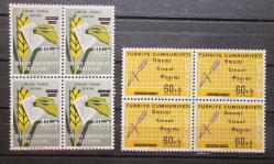 1963 UMUMİ ZİRAAT SAYIMI DÖRTLÜ BLOK DAMGASIZ MNH p482a