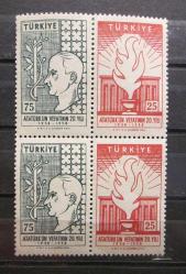 LOT.10 » 1958 ATATÜRK'ÜN VEFATININ 20.YILI PER DAMGASIZ MNH M8