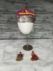 Antika 160 Adet Osmanlı Gümüşü ve Osmanlı Altını Olan Gelin Fesi