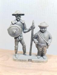 K413---1990'LAR DON KİŞOT SANCHO PANZA METAL BİBLO