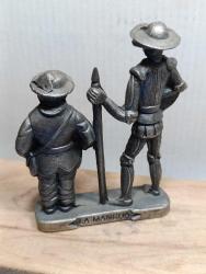 K413---1990'LAR DON KİŞOT SANCHO PANZA METAL BİBLO
