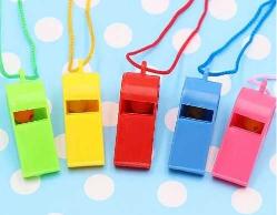 3 ADET RENKLİ DÜDÜK İPLİ PLASTİK DÜDÜK