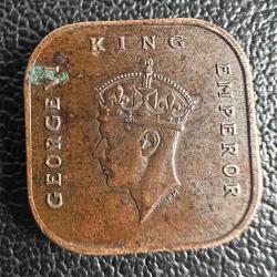 Malaya 1 Cent 1945. Keal VI. George