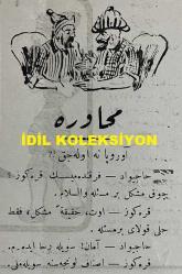 Osmanlıca Karagöz Mizah Dergisi-Gazetesi, Orijinal Dönem Basım, (Ottoman Magazine-Newspaper-Journal Illustré Kara-Gueuz) - 10 Ekim 1914 - Sayı: 659 - Hicri: 18 Şevval 1332 - Rumi: 27 Ağustos 1330 - Karikatürist Ali Fuat Bey'in Çalışması: 