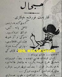 Osmanlıca Karagöz Mizah Dergisi-Gazetesi, Orijinal Dönem Basım, (Ottoman Magazine-Newspaper-Journal Illustré Kara-Gueuz) - 10 Ekim 1914 - Sayı: 659 - Hicri: 18 Şevval 1332 - Rumi: 27 Ağustos 1330 - Karikatürist Ali Fuat Bey'in Çalışması: 