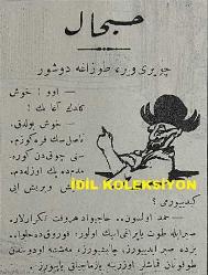 Osmanlıca Karagöz Mizah Dergisi-Gazetesi, Orijinal Dönem Basım, (Ottoman Magazine-Newspaper-Journal Illustré Kara-Gueuz) - 21 Eylül 1914 - Sayı: 664 - Hicri: 20 Şevval 1332 - Rumi: 8 Eylül 1330 - Karikatürist Ali Fuat Bey'in Çalışması: 